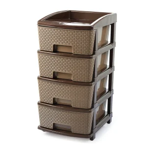 Nakoda Magnum 4 Tier Plastic Drawer Organizer | Multipurpose Storage Drawer for Home & Office Use - Image 3