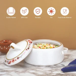 Nayasa Corel 1500ml Insulated Casserole with Stainless Steel Inner | Hot Pot Roti Container for Kitchen & Dining - Image 5