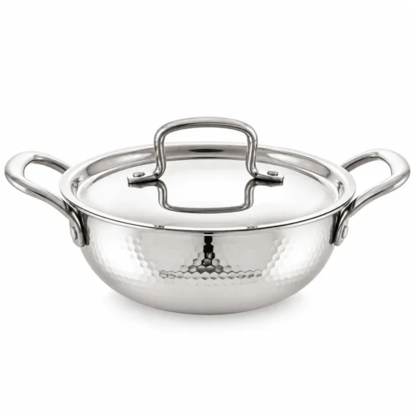 ORANGE TRIPLY HAMMER KADAI_1
