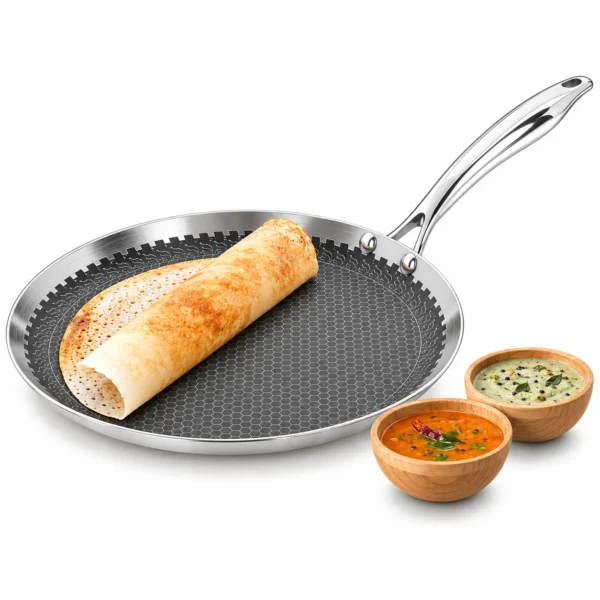 ORANGE TRIPLY HONEYCOMB DOSA TAWA_1