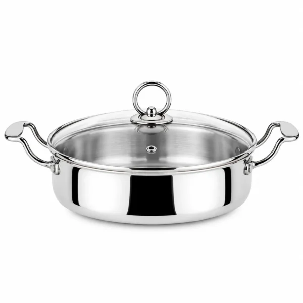 ORANGE TRIPLY SS FLAT KADAI_1 ORANGE TRIPLY SS FLAT KADAI_1