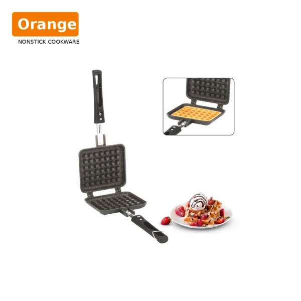 Orange waffle maker