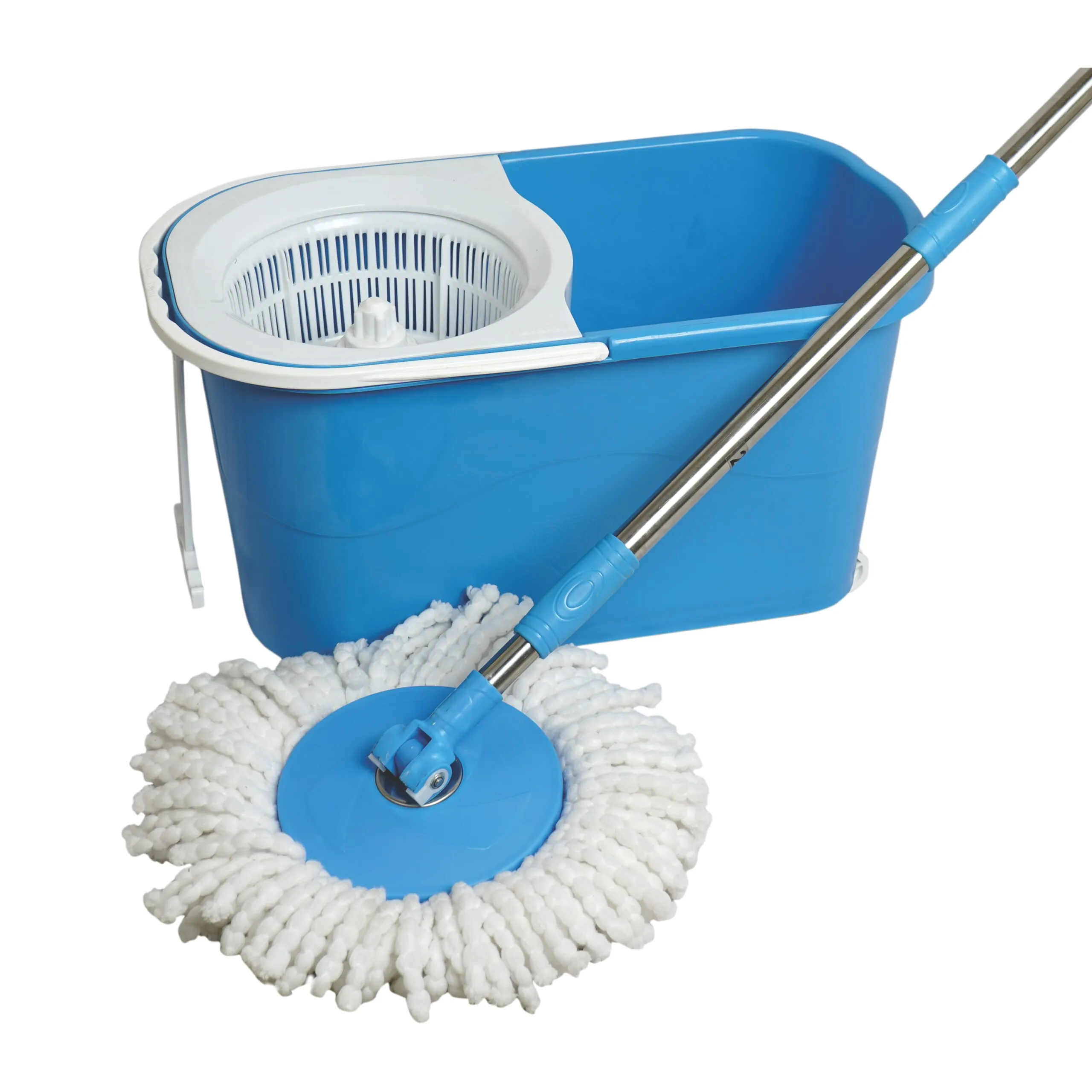 Paras Bucket Paras Miracle Smart Spin Mop with Plastic Jali & Extra Microfiber ...