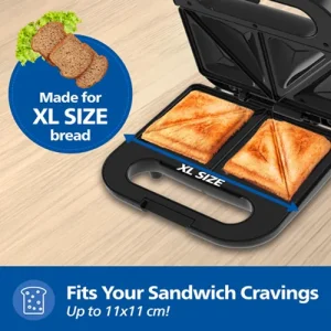 Philips HD3000/80 4-Slice Sandwich Maker | 800W | UHD Plates | Non-Stick Grill | Easy Clean - Image 4