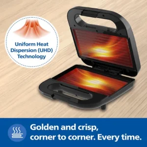Philips HD3010/80 700W Sandwich Maker | Flat & Grill Plates | Non-Stick | Fast Heating - Image 4