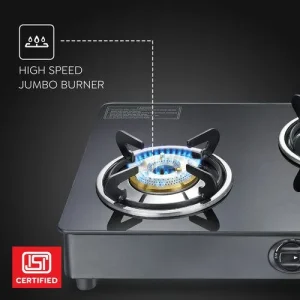 Prestige Marvel Plus 3 Burner Gas Stove GTM 03 AI | Auto Ignition, Toughened Glass Top, Jumbo Burner - Image 4