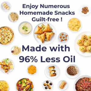 Pigeon Healthifry Plus 1400W Digital Air Fryer | Oil-Free Healthy Cooking | Touch Panel Air Fryer - Image 4