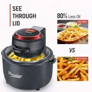 Prestige Multi-Chef 6.5L Air Fryer 1200W | Digital Display, See-Through Lid, Fry Grill Bake Toast Oven - Image 6