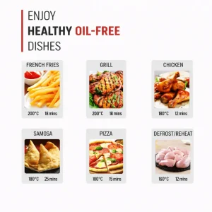 Prestige Multi-Chef 6.5L Air Fryer 1200W | Digital Display, See-Through Lid, Fry Grill Bake Toast Oven - Image 7