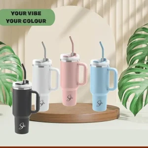 SKI NOVA 1250ml Insulated Stainless Steel Tumbler | Hot & Cold Vacuum Flask | Leakproof Travel Mug Water Bottle