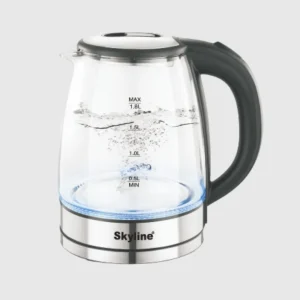 Skyline 1500W Electric Glass Kettle 1.8L (VTL-4116) – Crystal Clear Rapid Boiling Water Kettle