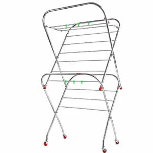 SS CLOTH STAND 6FT with wheel DLX_1