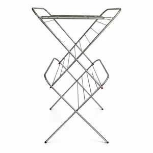 Stainless Steel Cloth Drying Stand 5FT | 1" SS Round Pipe | Full Band | Foldable & Durable Clothes Drying Rack