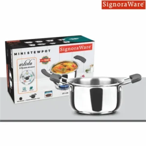 Signoraware Artista Tri-Ply Mini Stew Pot 500ml Stainless Steel Gas & Induction Compatible - Image 6