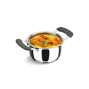 Signoraware Artista Tri-Ply Mini Stew Pot 10cm (500ml) | Stainless Steel | Gas & Induction Compatible | Premium Cookware (31133)