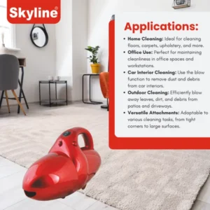 Skyline 1000W Vacuum Cleaner with Suction & Blow Function (VTL-1010) – Powerful Cleaning for Home & Office - Image 4