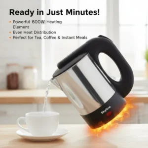 Skyline Electric Kettle 600W 0.5 Litre – Compact Travel Kettle for Quick Boiling - Image 3