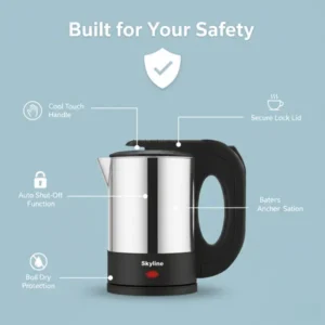 Skyline Electric Kettle 600W 0.5 Litre – Compact Travel Kettle for Quick Boiling - Image 4