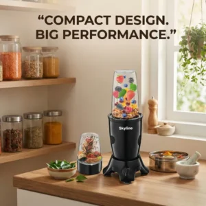 Skyline Nutri Mix Pro 500W Mixer Grinder (VTL222) – Compact & Durable Multi-Purpose Mixer | 1 Year Motor Warranty - Image 7