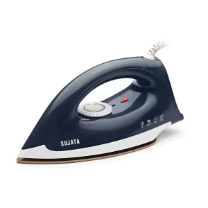 Sujata Smooth Slide 1100W Dry Iron | Non-Stick Soleplate, Fast Heating, Temperature Control