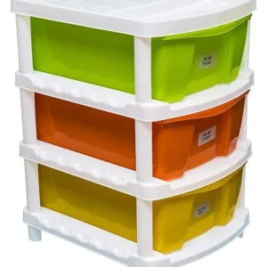 Neoveer Spacer Multipurpose Drawer 3 Container – Plastic Multi colour Drawer Organizer for Home, Office & Kitchen - Image 5