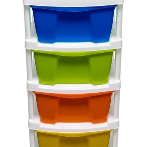 Neoveer Spacer Multipurpose Drawer 4 Container – Plastic Multi colour Drawer Organizer for Home, Office & Kitchen - Image 5