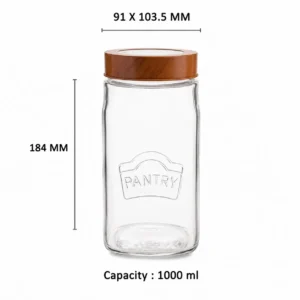 YERA Pantry Airtight Glass Storage Jar with Lid | Kitchen Food Storage Container 500ml–2000ml - Image 4