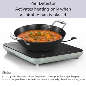 Hawkins Futura Single Hob Induction Cooktop 2000W (FIC1A1) | Fast, Safe & Energy Efficient Cooking | Portable Induction Stove - Image 6