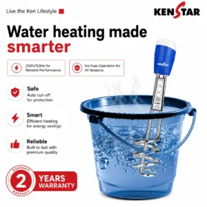 Kenstar Star Lux Immersion Water Heater Rod | Shockproof & Waterproof Heating Rod | 1000W & 1500W - Image 4