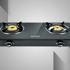 Kutchina EVO 2 Burner Gas Stove Black Glass Top | Glass Top Gas Stove | 2 Year Warranty On Glass | 6mm Tempered Glass - Image 4