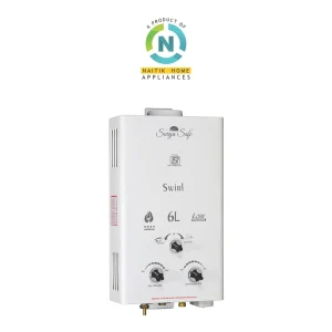 Naitik Surya Safe Gas Geyser 6L Swirl | Instant LPG Gas Water Heater | Fast Heating & Energy Efficient - Image 1