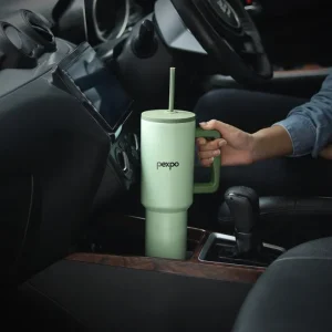 Pexpo Stanzy 1200ml Insulated Stainless Steel Tumbler with Handle | Triple Wall Hot & Cold Vacuum Bottle | Leakproof Travel Mug with Straw - Image 6