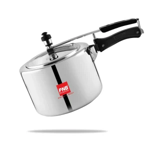 PNB Eco Model Aluminium Pressure Cooker | Inner Lid | 3.25mm Thick | Gas & Induction Compatible | 3L & 5L