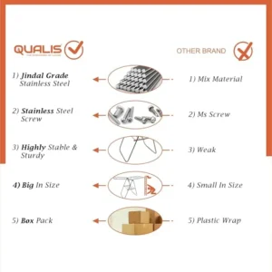 Qualis Flamingo Stainless Steel Cloth Drying Stand Heavy Duty Rust Free Foldable Laundry Rack for Home Use - Image 6