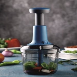 Super Mom Giant Push Chopper with 420 Grade Stainless Steel Blade – Manual Vegetable Push Chopper