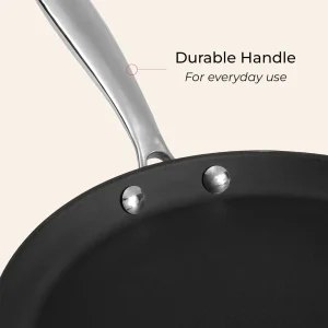 Vinod Ferona Cast Iron Dosa Tawa 27 cm – Enamel Coated, Heavy Duty Flat Tava, Induction & Gas Compatible - Image 3