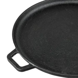 Vinod Legacy Pre-Seasoned Cast Iron Dosa Tawa 28 cm – Heavy Duty Flat Tava, Induction & Gas Compatible, Even Heating - Image 5