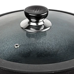 Vinod Legacy Pre-Seasoned Cast Iron Kadai with Glass Lid (22cm, 24cm, 26cm) – Induction & Gas Compatible, Heavy Duty Iron Kadhai - Image 5