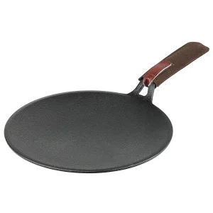 Vinod Legacy Pre-Seasoned Cast Iron Roti Tawa 26 cm – Induction Friendly Flat Tava, Heavy Duty Iron Cookware - Image 3