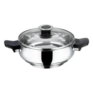 Vinod 18/8 Stainless Steel Magic Pressure Cooker with Glass & Strainer Lid Outer Lid - Image 5