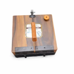 Wooden Khichiya / Puri Press Square | Heavy Duty Wooden Papad Maker | Strong Handle with Best Locking Clip - Image 3