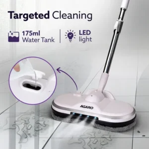 Agaro Regency Electric Spin Mop with Water Sprayer | Cordless Automatic Floor Cleaner | Adjustable Handle Wet Mop for Hardwood, Tile & Laminate Floors - Image 4