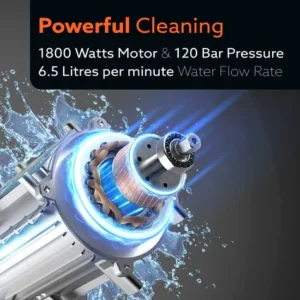 Agaro Supreme 1800W High Pressure Washer | Powerful Car & Bike Cleaner | 120 Bar Pressure | Home & Outdoor Cleaning Machine - Image 3