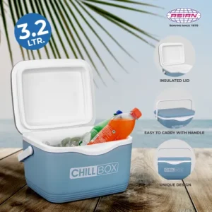 Asian Thermo Wagon Chill Box 3.2 Ltr – Compact Insulated Mini Ice Box for 6 Cans | Portable Medical & Travel Cooler - Image 3