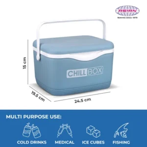 Asian Thermo Wagon Chill Box 3.2 Ltr – Compact Insulated Mini Ice Box for 6 Cans | Portable Medical & Travel Cooler - Image 4