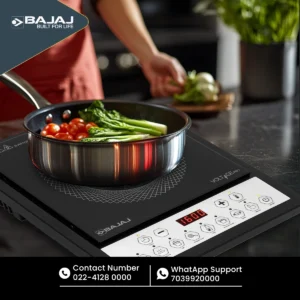 Bajaj 160TS Neo 1600W Induction Cooktop | 9 Preset Menus | Voltage Pro Technology | Digital Display | Energy Efficient Stove - Image 7