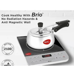 Pigeon Brio Plus Induction Cooktop 2100W | Fast Heating Energy Efficient Electric Induction Stove with Preset Cooking Menus - Image 3