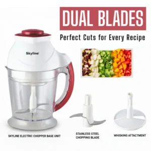 Skyline Electric Chopper 300W with 700ml Capacity (VTL-9047) – Compact Electric Food Chopper for Kitchen - Image 5