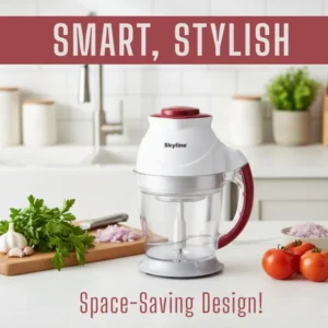 Skyline Electric Chopper 300W with 700ml Capacity (VTL-9047) – Compact Electric Food Chopper for Kitchen - Image 9