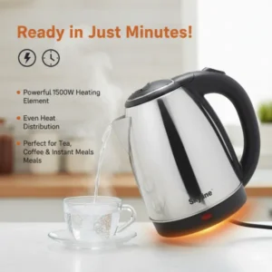 Skyline 1.8L Electric Kettle 1500W (VTL-5008) – High Capacity Stainless Steel Water Boiler - Image 3